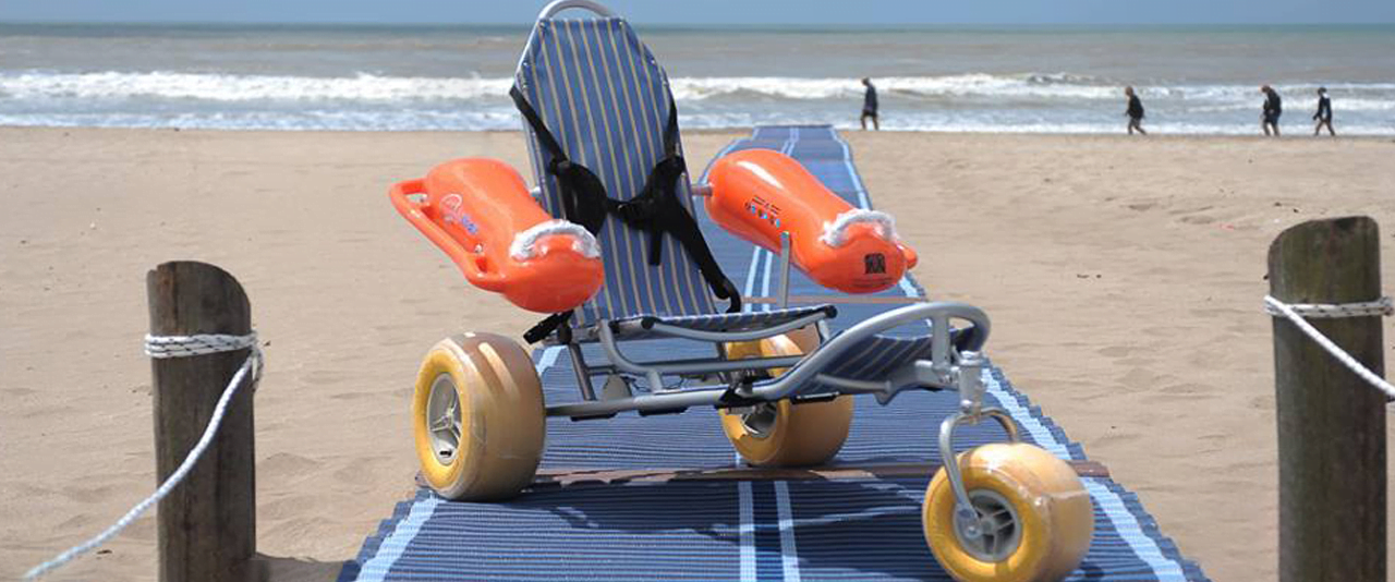 Drijvende strand rolstoel