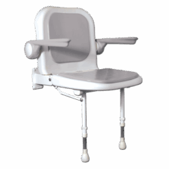 Douchezitje standaard met rug- en armleuning - 58cm Breed