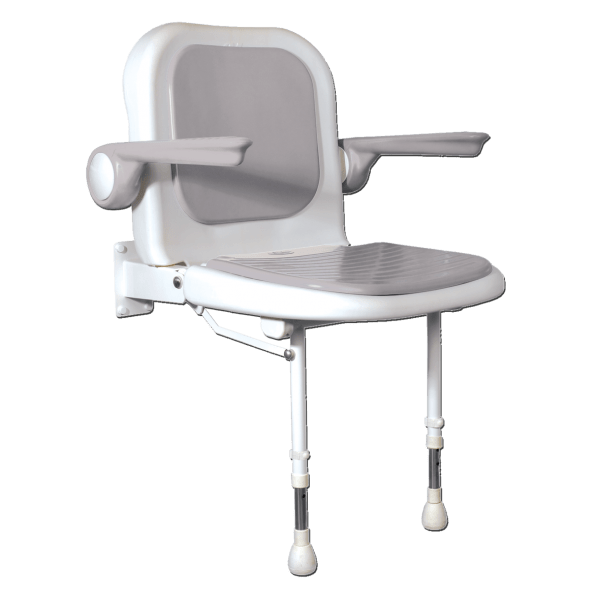 Douchezitje standaard met rug- en armleuning - 58cm Breed