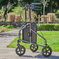 3 wiel rollator - aluminium - zilver