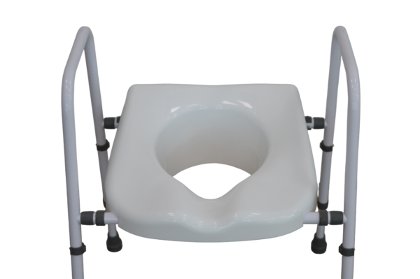 Toiletframe met Zitting en Hygiëne Uitsparing – Optimaal Comfort en Ondersteuning