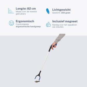 Homecare Pro Grijper met Magneet – Grijpstok voor Ouderen en Invaliden – 82 cm