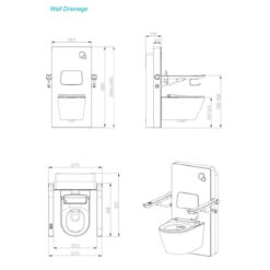 Elektrische toiletlift met ingebouwd toilet - Afbeelding 6