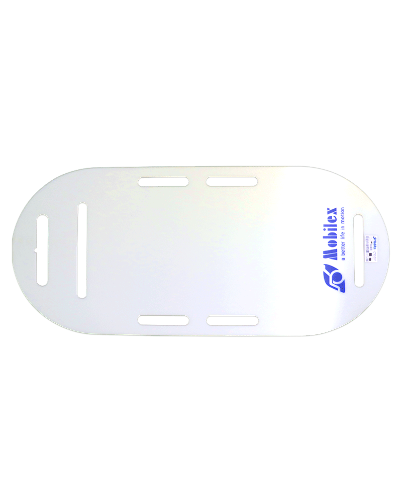 Gebogen transferplank van polypropyleen - 80 cm