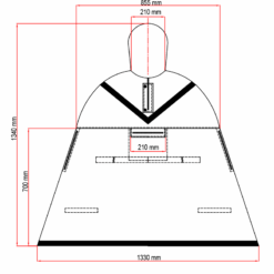 Regen poncho voor rollator gebruikers - Afbeelding 4