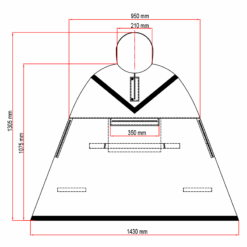 Regen poncho voor rollator gebruikers - Afbeelding 5