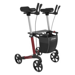 Rollator Tiger - met armsteunen - rood