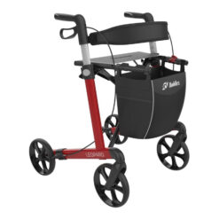 Rollator Leopard rood - Lichtgewicht