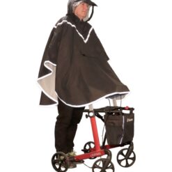 Regen poncho voor rollator gebruikers