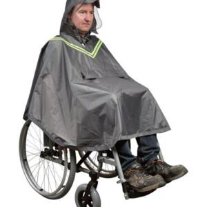 Regen poncho voor rolstoel gebruikers