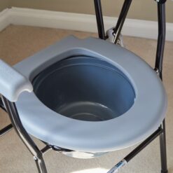 Opvouwbare Toiletstoel / Opvouwbare Postoel lichtgewicht - Grijs - Afbeelding 9