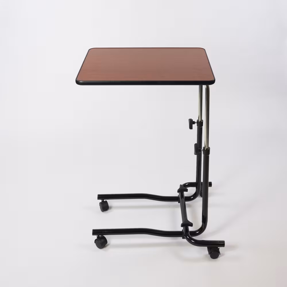 Verstelbare Bedtafel Op Wielen - Bruin - Afbeelding 2