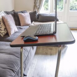 Verstelbare Bedtafel Op Wielen - Bruin - Afbeelding 6