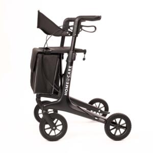 Homecare premium lichtgewicht 5,4 kg - carbon rollator - 150 kg draaggewicht - Opvouwbaar - zwart