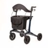 Homecare premium lichtgewicht 5,4 kg - carbon rollator - 150 kg draaggewicht - Opvouwbaar - blauw