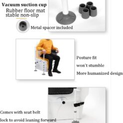 Toilet frame met zuignappen & toiletpot bevestiging - Afbeelding 10