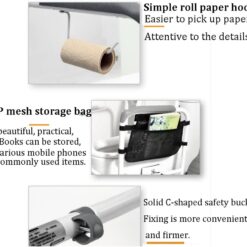 Toilet frame met zuignappen & toiletpot bevestiging - Afbeelding 9