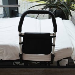 Luxe Bedbeugel / Bedsteun – Zwart met Zachte Handgrepen – Voor Veilig In- en Uitstappen - Afbeelding 4