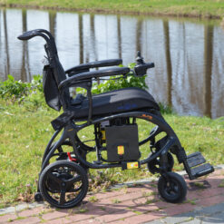 Lichtgewicht opvouwbare elektrische rolstoel - 12,5 kg - Carbon - Afbeelding 7
