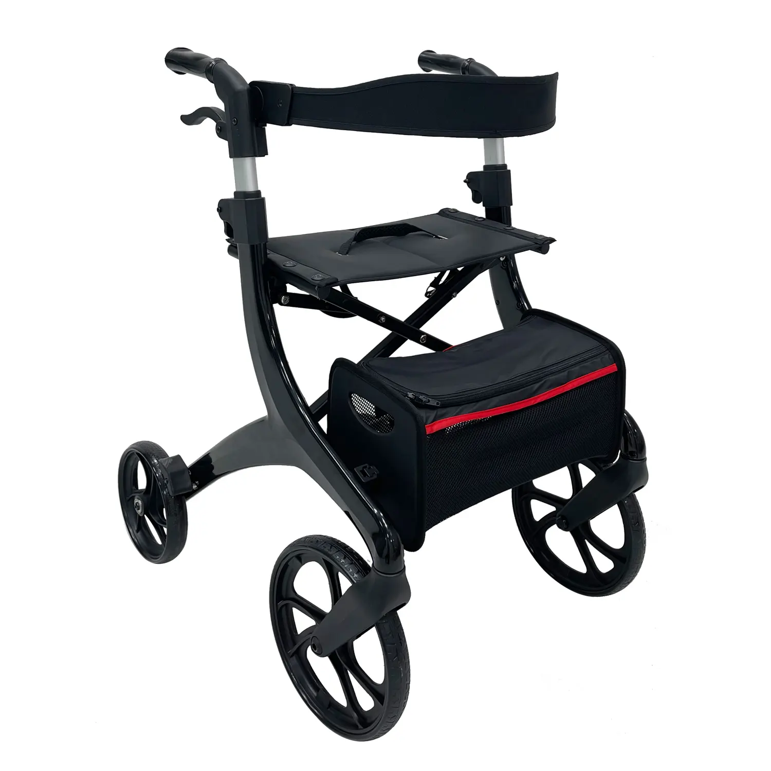 Homecare Rollator – Lichtgewicht Design <span class="product-subtitle"> - Inclusief Rugleuning en Opbergtas - Tot 136 kg</span>