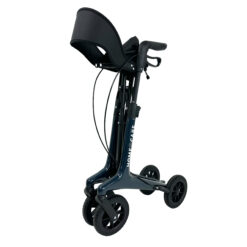 Homecare premium lichtgewicht 5,4 kg - carbon rollator - 150 kg draaggewicht - Opvouwbaar - blauw - Afbeelding 7