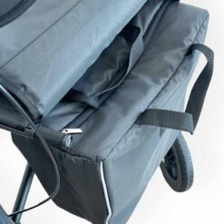 Homecare premium lichtgewicht 5,4 kg - carbon rollator - 150 kg draaggewicht - Opvouwbaar - blauw - Afbeelding 8