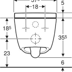 Geberit AquaClean Alba - toiletsysteem wand-wc - Afbeelding 5