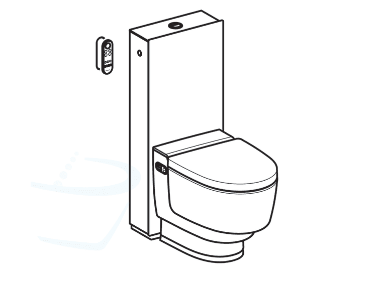 Geberit Aquaclean - Mera Classic met geïntegreerd voorbouwreservoir - Afbeelding 4