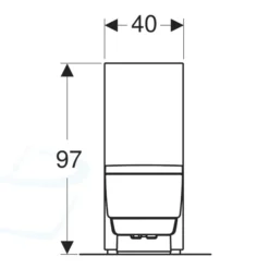 Geberit Aquaclean - Mera Classic met geïntegreerd voorbouwreservoir - Afbeelding 6
