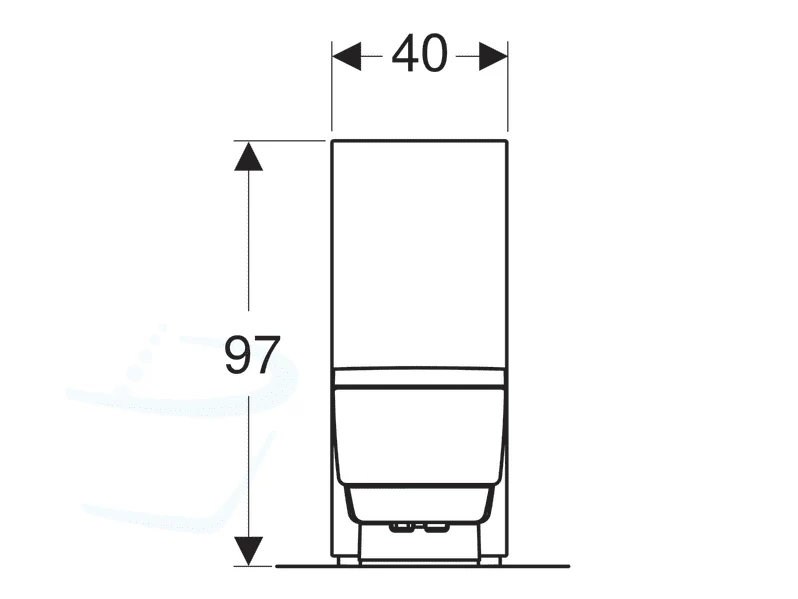 Geberit Aquaclean - Mera Classic met geïntegreerd voorbouwreservoir - Afbeelding 6