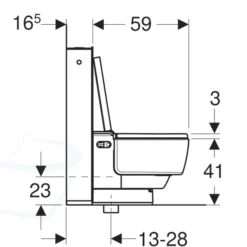 Geberit Aquaclean - Mera Classic met geïntegreerd voorbouwreservoir - Afbeelding 5