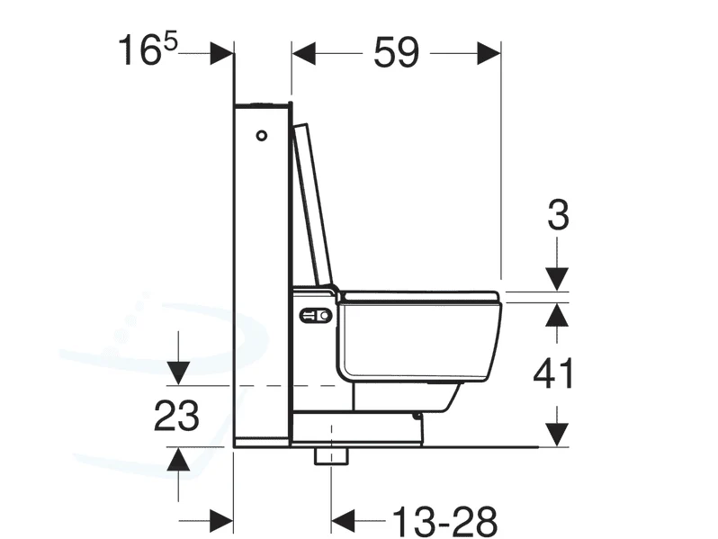Geberit Aquaclean - Mera Classic met geïntegreerd voorbouwreservoir - Afbeelding 5