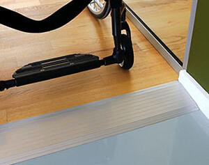 0,3 x 15 x 90 cm Drempelvervanger, aluminium - champagne kleur