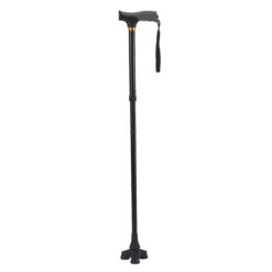 Opvouwbare wandelstok - Verstelbaar 78 t/m 88 cm (Zwart)