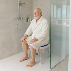 Douchekrukje Met Draaibare Zitting - Douchezitje - In Hoogte Verstelbaar Douchekrukje Met Draaibare Zitting - Douchezitje - In Hoogte Verstelbaar