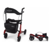 Rollator Homecare – Dubbel opvouwbaar- Rood (5,8 kg)