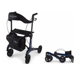 Rollator Homecare – Dubbel opvouwbaar- Blauw (5,8 kg)