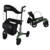 Rollator Homecare – Dubbel opvouwbaar- Groen (5,8 kg)