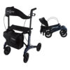 Rollator Homecare – Dubbel opvouwbaar- Blauw (5,8 kg)