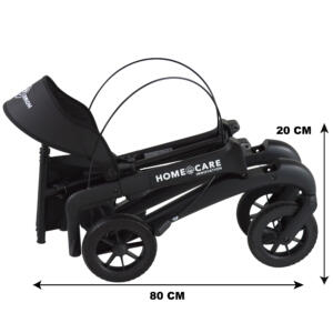 Homecare lichtgewicht Rollator van 5,8 kg – Carbon rollator tot 150 kg draaggewicht – Dubbel opvouwbaar en inclusief reistas - Zwart Homecare lichtgewicht Rollator van 5,8 kg – Carbon rollator tot 150 kg draaggewicht – Dubbel opvouwbaar en inclusief reistas - Zwart