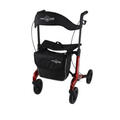 Rollator Homecare – Dubbel opvouwbaar- Rood (5,8 kg) - Afbeelding 8