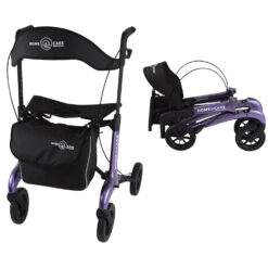 Rollator Homecare – Dubbel opvouwbaar- Paars (5,8 kg)