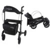 Rollator Homecare – Dubbel opvouwbaar- Zwart (5,8 kg)
