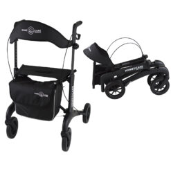 Rollator Homecare – Dubbel opvouwbaar- Zwart (5,8 kg)
