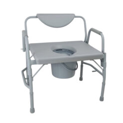 HomeCare Innovation XXL toiletstoel / postoel – bariatrisch – tot 450 kg – in hoogte verstelbaar – met emmer en deksel
