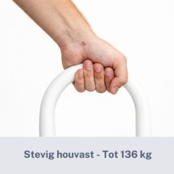 Homecare Innovation Badrandgreep – Badbeugel met klem – Zonder boren – Staal – 46 cm hoog – Tot 136 kg - Afbeelding 5