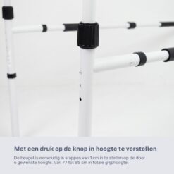 Homecare Innovation Bedbeugel met steunpoten – Bedsteun / opstahulp voor bed – In hoogte verstelbaar – Tot 136 kg - Afbeelding 7