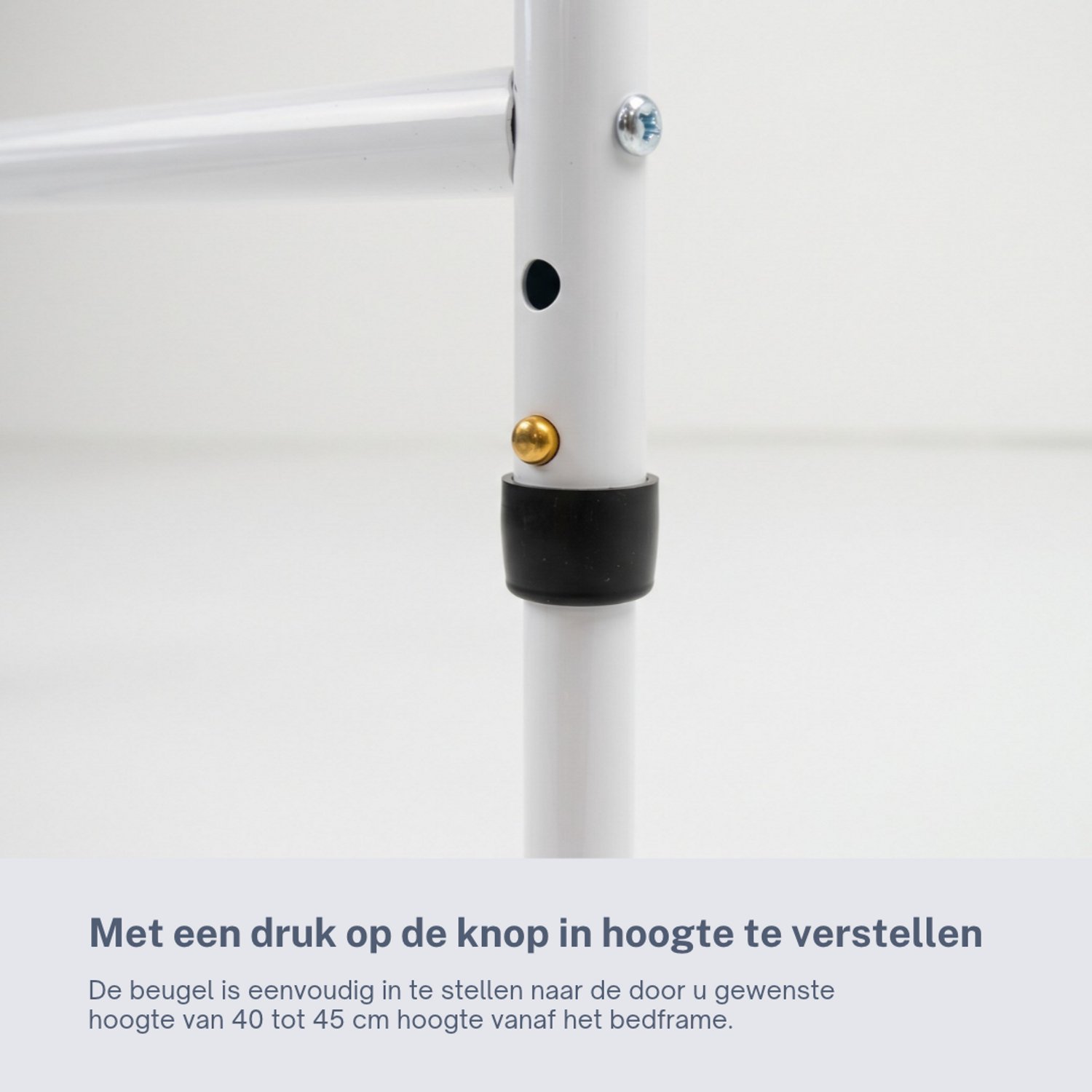 Homecare Innovation Bedbeugel met bevestigingsriem – Bedsteun / opstahulp voor bed – Montage zonder gereedschap – Tot 136 kg - Afbeelding 4