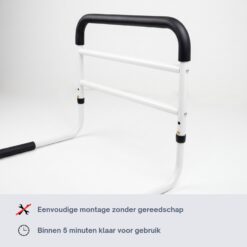 Homecare Innovation Bedbeugel met bevestigingsriem – Bedsteun / opstahulp voor bed – Montage zonder gereedschap – Tot 136 kg - Afbeelding 6