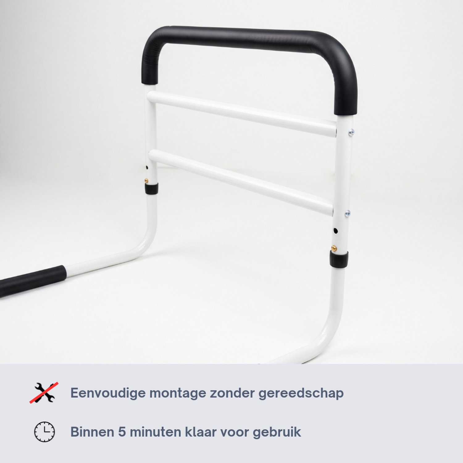Homecare Innovation Bedbeugel met bevestigingsriem – Bedsteun / opstahulp voor bed – Montage zonder gereedschap – Tot 136 kg - Afbeelding 6